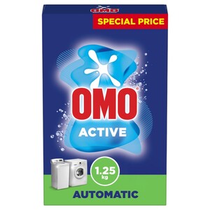 Omo Active Powder Laundry Detergent Automatic 1.25Kg