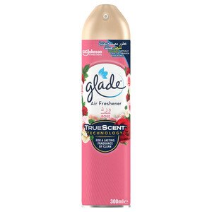 Glade Truescent Technology Air Freshener Spray Rose Scent 300Ml
