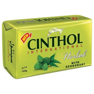 Cinthol International Herbal Soap Bar With Deodorant 125G