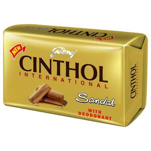 Cinthol International Sandalwood Soap Bar With Deodorant 175G