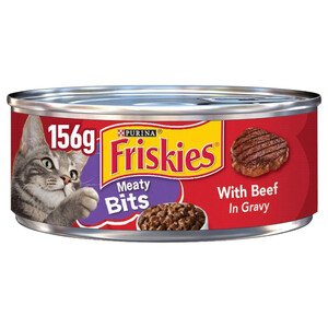 Friskies Meaty Bits Beef In Gravy For Adult Cats 156G