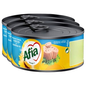Afia Tuna In Sunflower Oil 160G X3