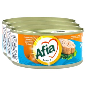 Afia Tuna In Water 160G X3