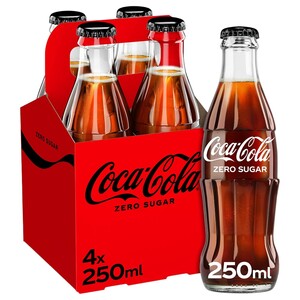 Coca Cola Zero Glass 250Ml X4