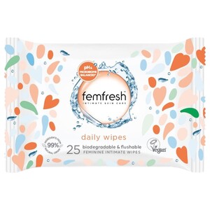 Femfresh Intimate Skin Care Daily Wipes 25 Pieces
