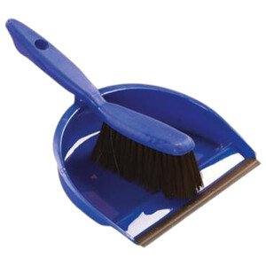 Minerva Dust Pan & Brush With Rubber Edge
