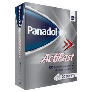 Panadol Actifast 500Mg Paracetamol For Pain Relief 20 Tablets