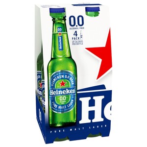 Heineken 0.0% Alcohol Bottle 330Ml X4
