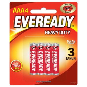 Eveready Aaa4 Heavy Duty Batteries 4 Pieces