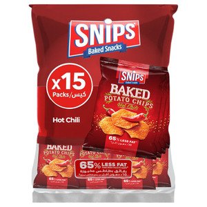 Snips Baked Potato Chips Hot Chili 16G X15