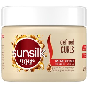 Sunsilk Styling Cream Natural Recharge Defined Curls With Argan Oil 275Ml