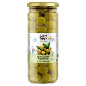 Farm Fresh Whole Spanish Green Olives 285G