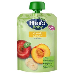 Hero Baby 3 Fruits Puree 6+ Months 100G