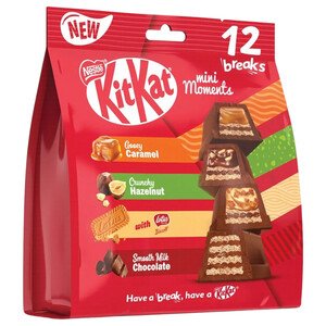 Kit Kat Mini Moments Assorted Chocolate Bars 12 Pieces 201G