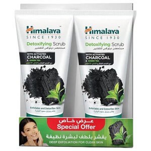 Himalaya Facial Scrub Detoxifying Charcoal 2 Pieces 150Ml