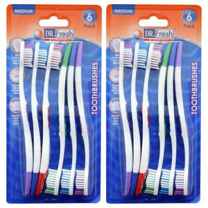 Dr. Fresh 6 Toothbrushes Mix X2