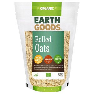 Earth Goods Rolled Oats Organic 500G