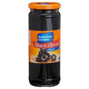 American Garden Sliced Black Olives 450