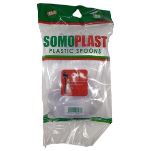 Somoplast Plastic Spoons Clear 100 Pieces