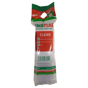 Somoplast Plastic Knives Clear 50 Pieces