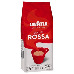 Lavazza Qualita Rossa Arabica Robusta Coffee Beans Medium Roast 250G