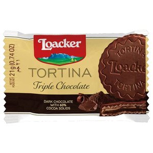 Loacker Tortina Triple Chocolate Dark 21G