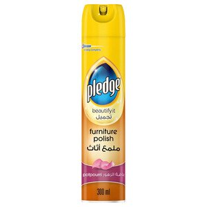 Pledge Beautify It Furniture Polish Spray Potpourri Scent 300Ml