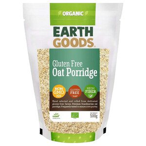 Earth Goods Organic High Fibre Oat Porridge Gluten Free 500G
