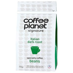 Coffee Planet Signature Italian Arabica Coffee Beans Dark Roast 250G