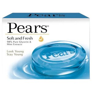 Pears Soft & Fresh Soap Bar With Glycerin & Mint Extracts 125G