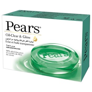Pears Oil Clear & Glow Soap Bar With Glycerin & Lemon Flower Extracts 125G