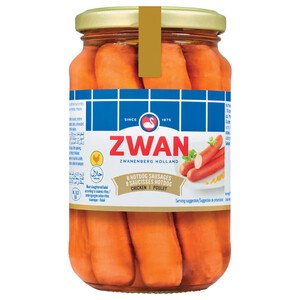 Zwan Chicken Hotdog Sausages 8 Pieces 180G