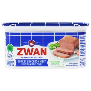 Zwan Turkey Luncheon Meat With Herbs 200G