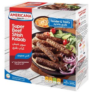 Americana Frozen Super Beef Shish Kababs 10 Pieces 600G