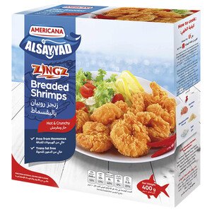 Americana Al Sayyad Hot & Crunchy Breaded Shrimps 400G