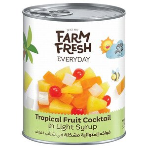 Farm Fresh Tropical Fruit Cocktail In Light Syrup 340G