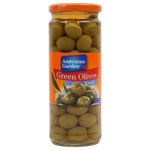 American Garden Whole Green Olives 450G