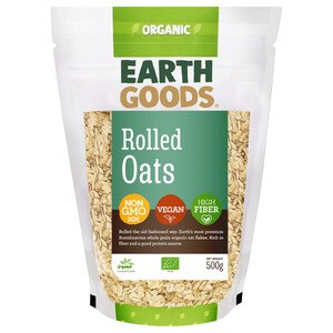 Earth Goods Rolled Oats Organic 500G