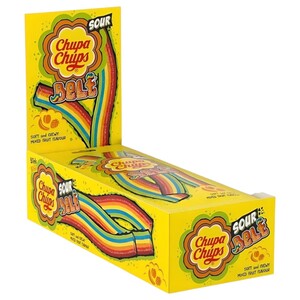 Chupa Chups Jellies Sour Belt Tray 57G X12