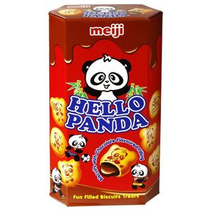 Meiji Hello Panda Biscuits Filled With Chocolate Cream 50G