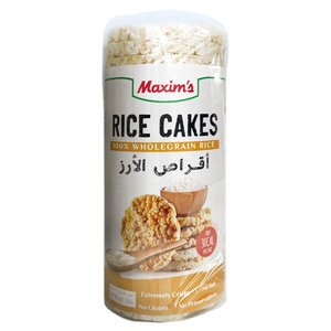 Maxim's Plain Rice Cake 100% Wholegrain Rice 160G