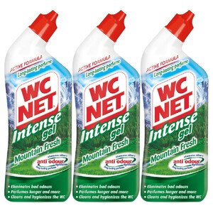 Wc Net Toilet Cleaner Intense Mountain Fresh 750Ml 2 + 1 Free