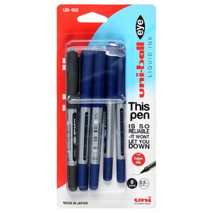 Uniball Ballpen Eye 0.5Mm 6 + 2 Free