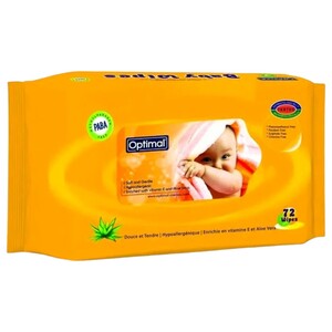 Optimal Baby Wipes Douce Et Tendre 72 Wipes