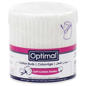 Optimal Cotton Buds Soft Cotton Swabs 300 Buds