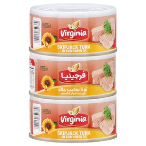 Virginia Skip Jack Tuna In Sunflower Oil 170G X3