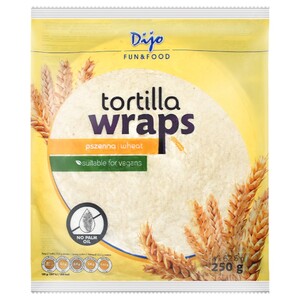 Dijo Wheat Tortilla Wraps 4 Pieces 250G