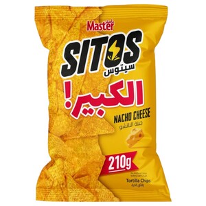 Master Sitos Tortilla Chips Nacho Cheese 210G