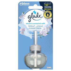 Glade Clean Linen Electric Scented Oil Air Freshener 20Ml