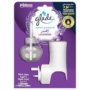 Glade Electric Scented Oil Warmer Plug In Air Freshener Lavender 20Ml